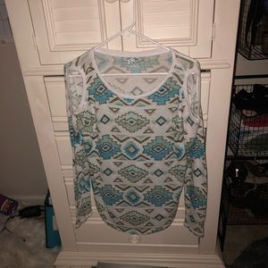 Justice Cold Shoulder Sweater